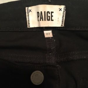 Designer Paige black skinnies